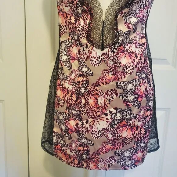 Victoria's Secret Butterfly Satin Lace Lingerie M