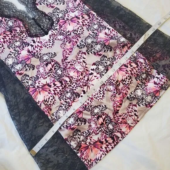 Victoria's Secret Butterfly Satin Lace Lingerie M