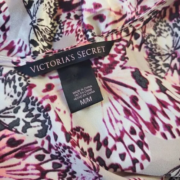 Victoria's Secret Butterfly Satin Lace Lingerie M