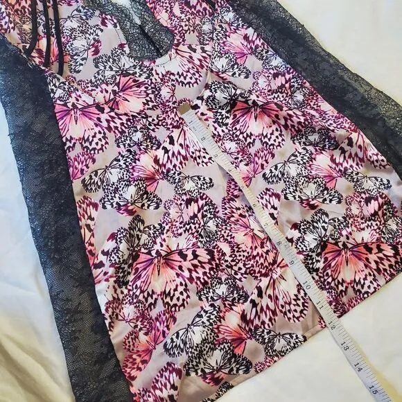 Victoria's Secret Butterfly Satin Lace Lingerie M