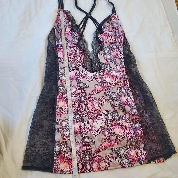 Victoria's Secret Butterfly Satin Lace Lingerie M