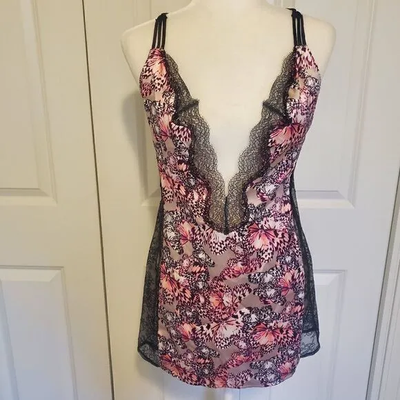 Victoria's Secret Butterfly Satin Lace Lingerie M