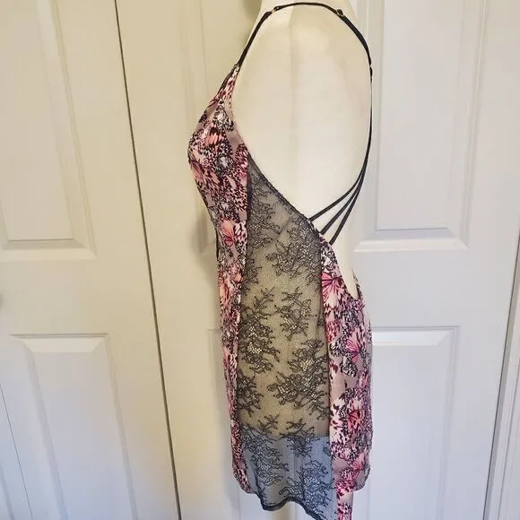 Victoria's Secret Butterfly Satin Lace Lingerie M