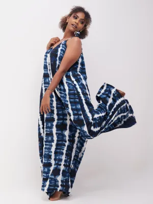 Vivo Diani Strappy Jumpsuit - Navy / White Print