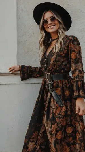 Wanderlust Styles: 15 Edgy Boho Outfits to Rock this Fall