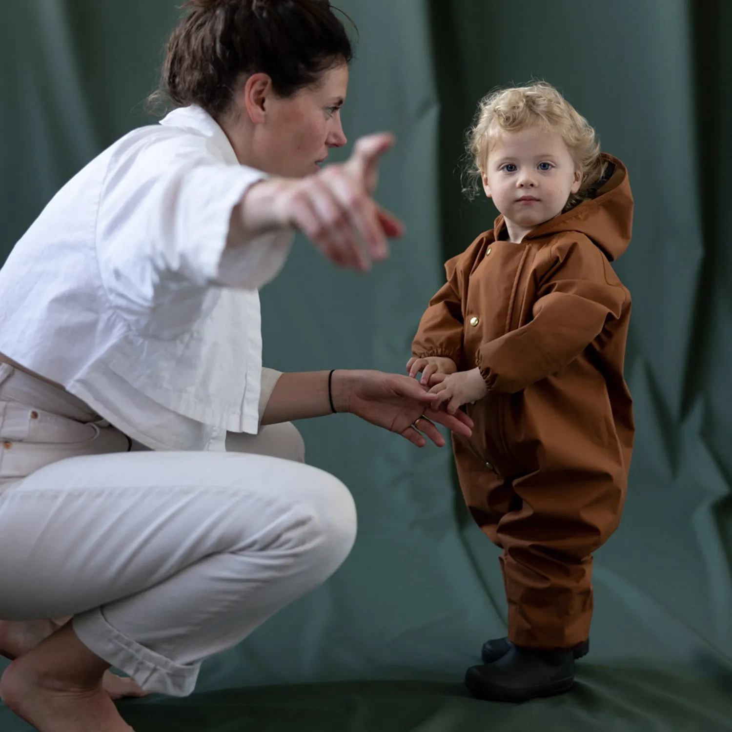 Waterproof Onesie - Rust