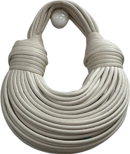 White Knot Detail Strappy Grab Bag One Size