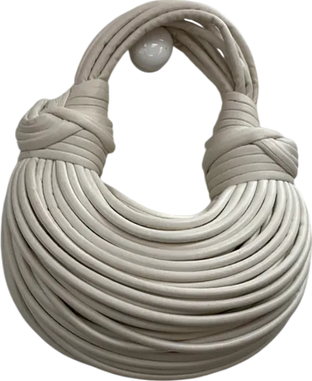White Knot Detail Strappy Grab Bag One Size