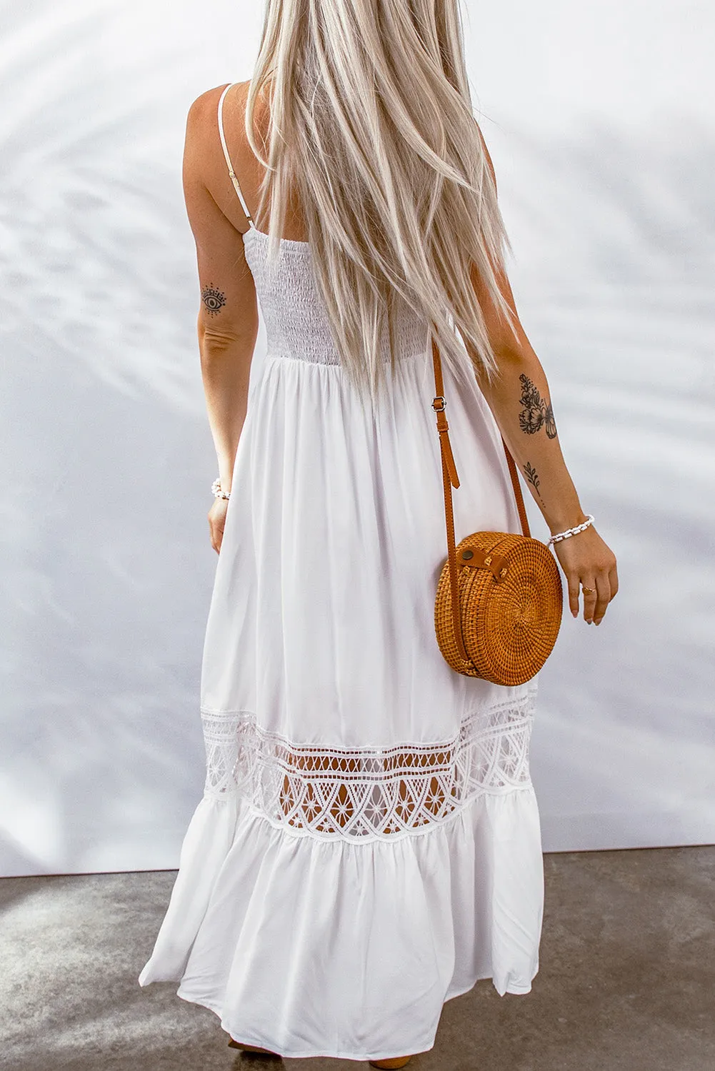 White Lace Maxi Dress