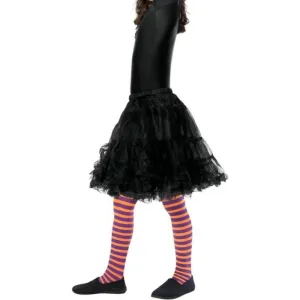 Wicked Witch Tights, Child - Orange & Purple