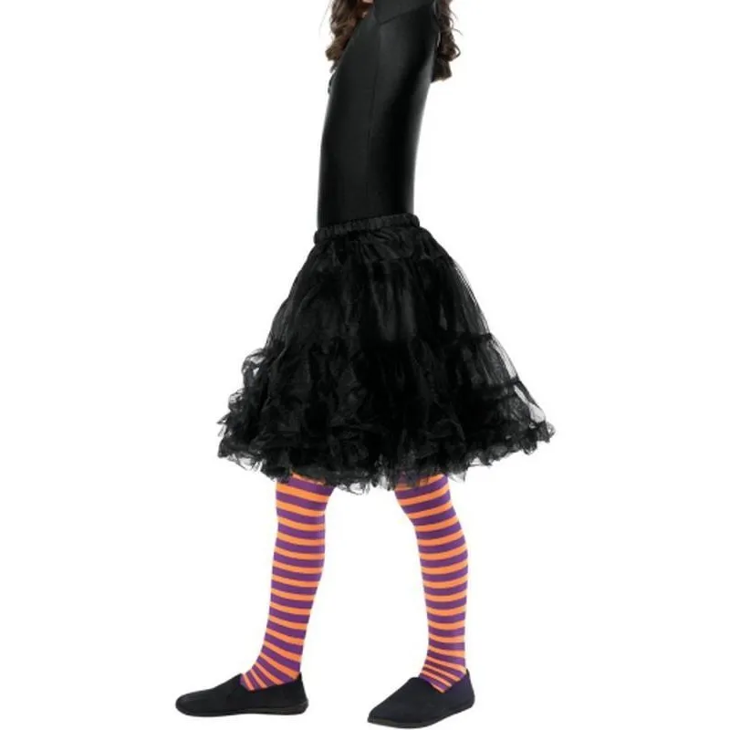 Wicked Witch Tights, Child - Orange & Purple