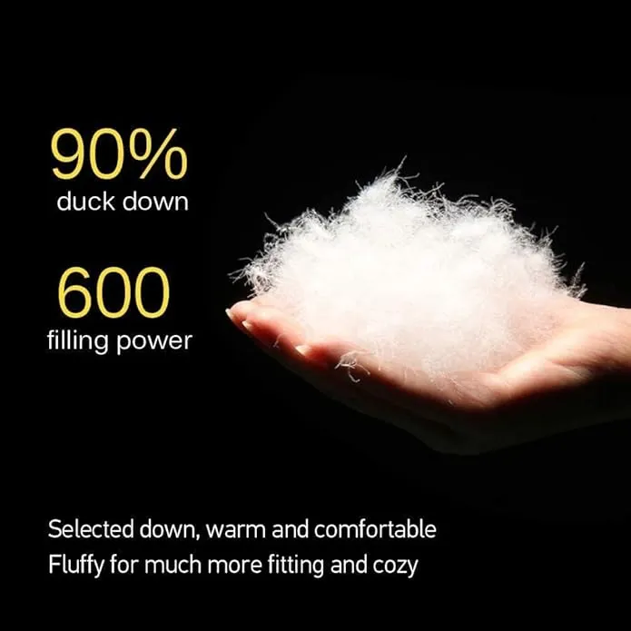 Winter Duck Down Booties Down Socks Soft Cozy Water-Resistant Down Filled Slippers for Camping Backpacking Indoor