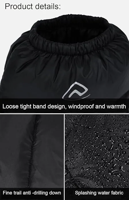Winter Duck Down Booties Down Socks Soft Cozy Water-Resistant Down Filled Slippers for Camping Backpacking Indoor