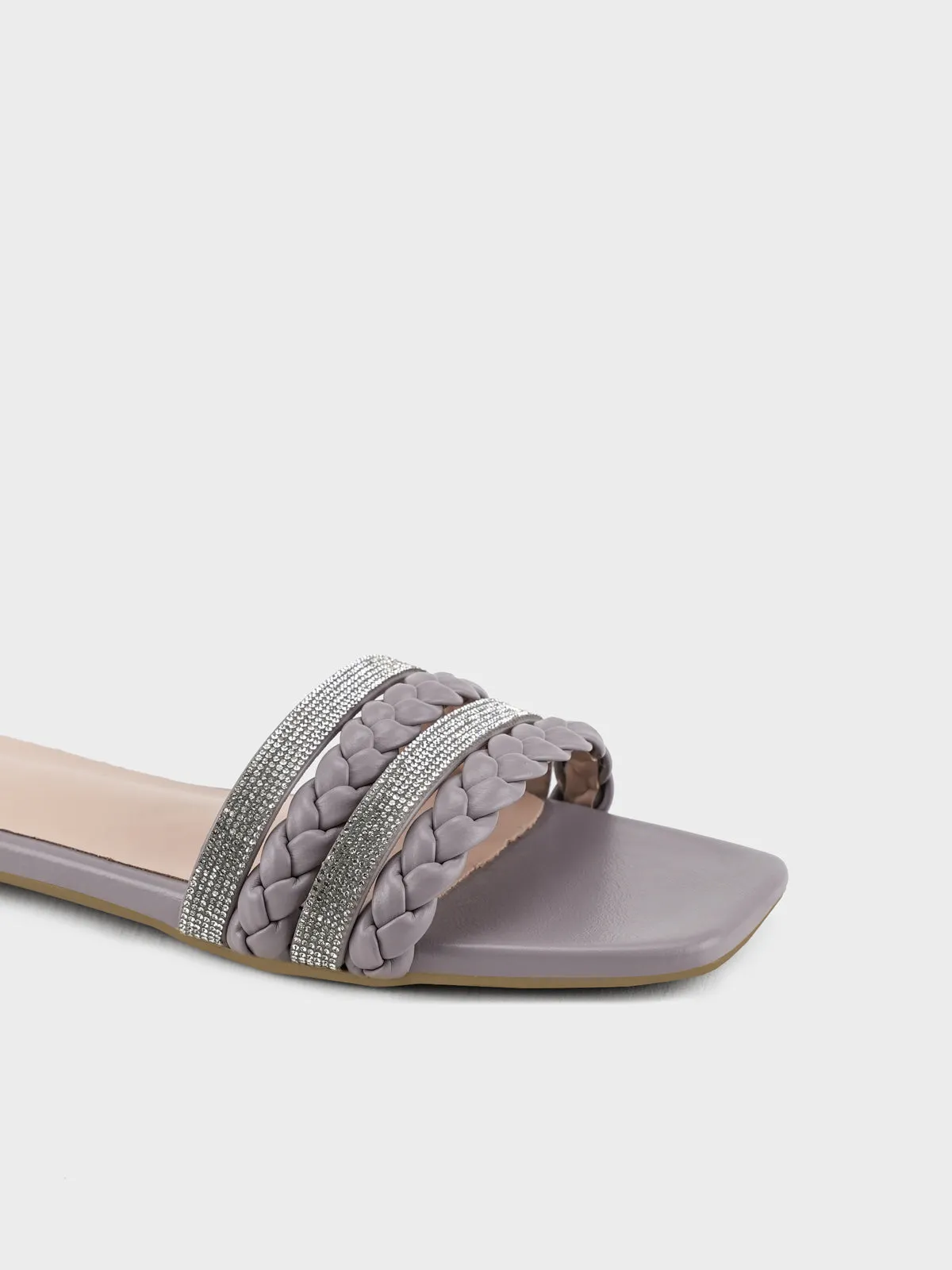 Womens "STEPCHIC" Flat Casual Slippers