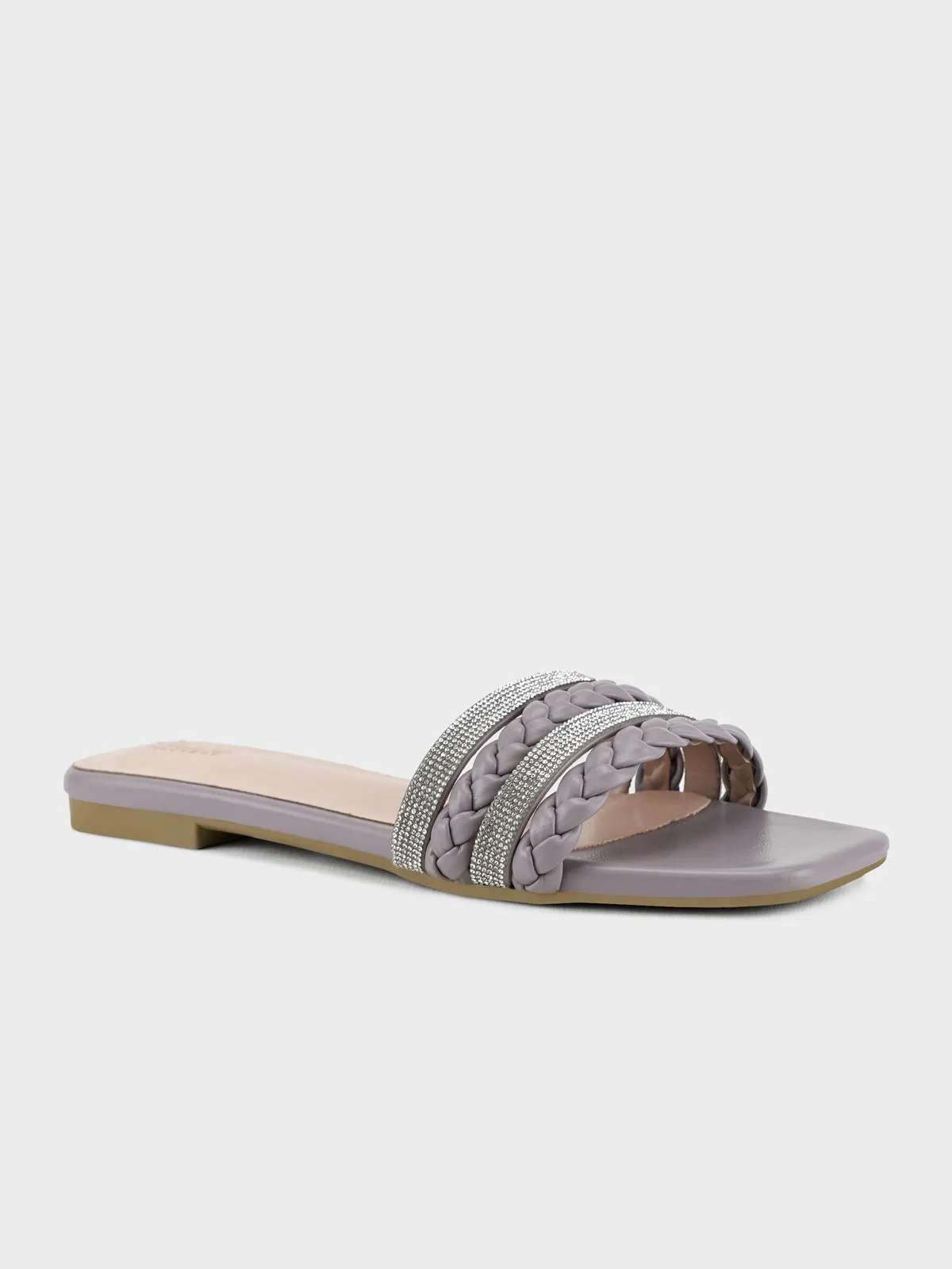 Womens "STEPCHIC" Flat Casual Slippers