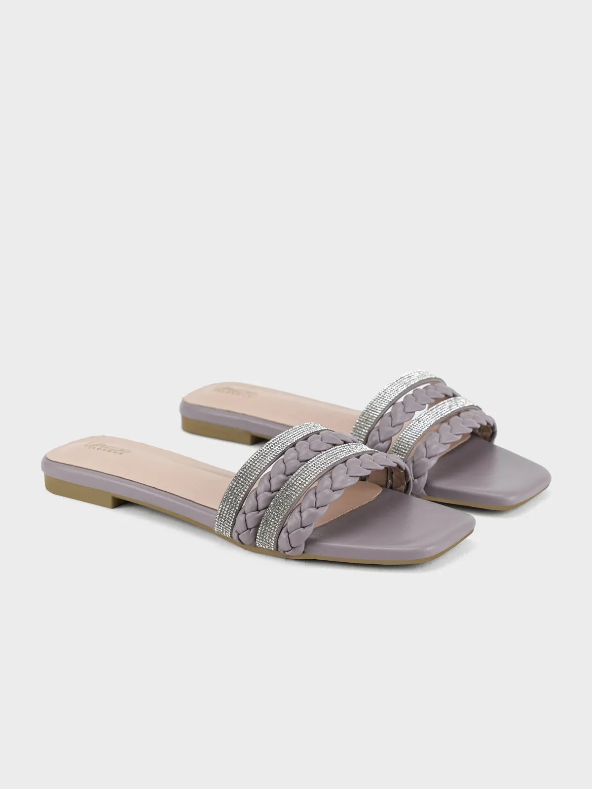 Womens "STEPCHIC" Flat Casual Slippers