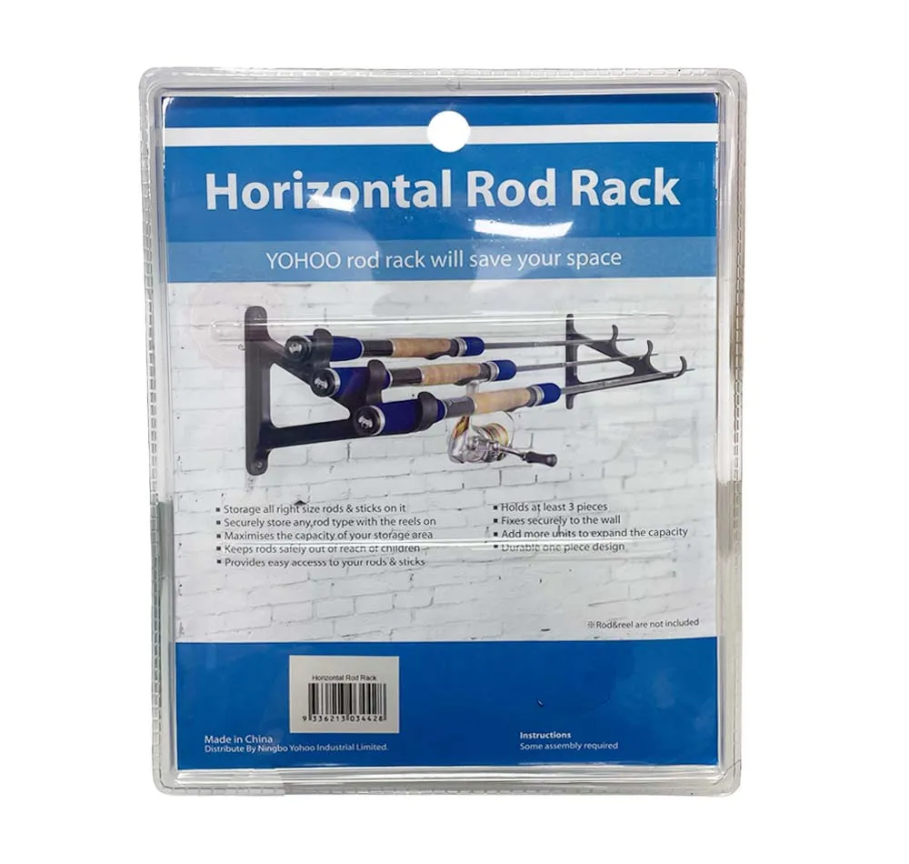 Yohoo Horizontal Wall Mount Rod Rack