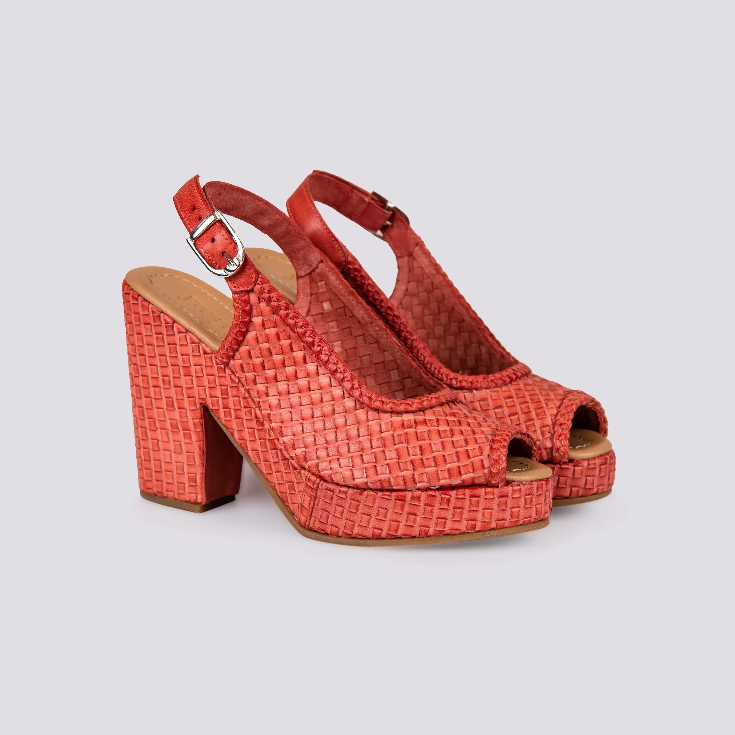 ZEPPA IN PELLE INTRECCIATA