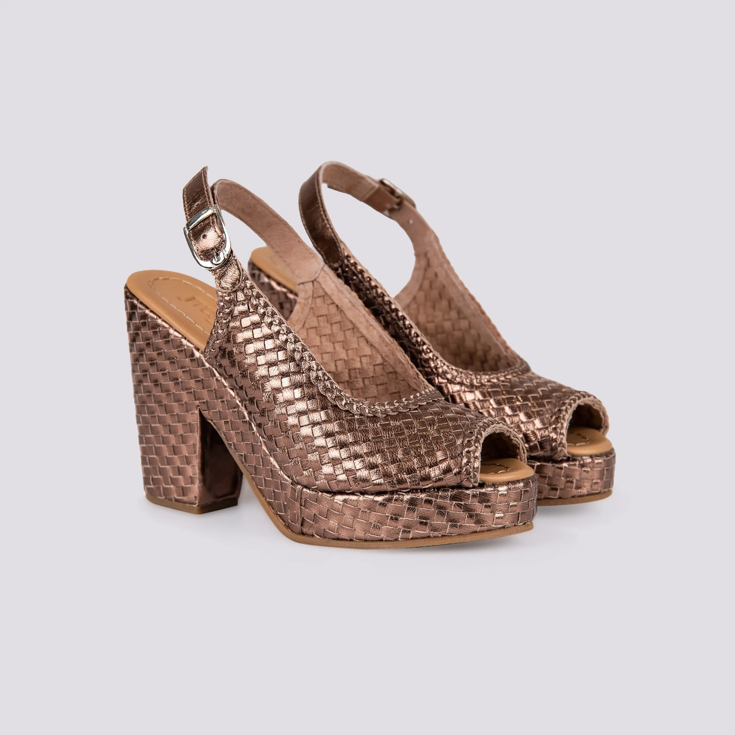 ZEPPA IN PELLE INTRECCIATA