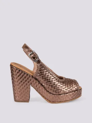 ZEPPA IN PELLE INTRECCIATA