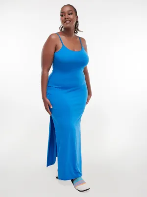 Zoya Chill Strappy Maxi Bodycon - Blue