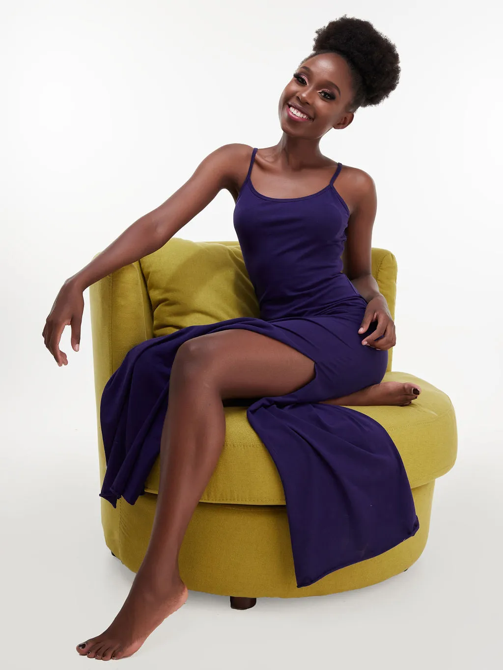 Zoya Chill Strappy Maxi Bodycon - Purple